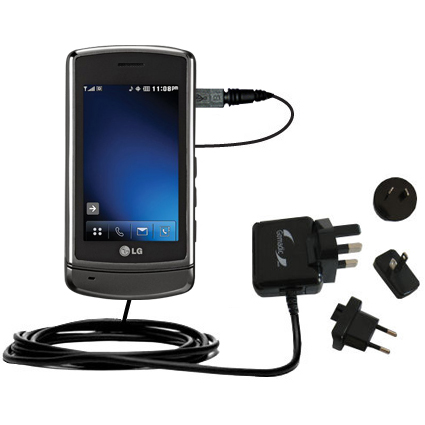 International Wall Charger compatible with the LG Glimmer