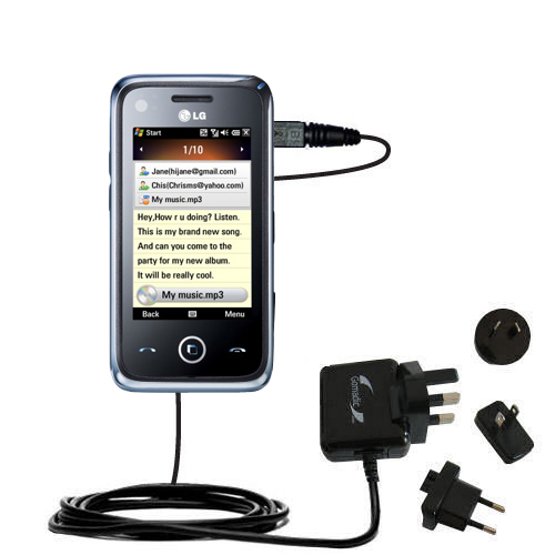 International Wall Charger compatible with the LG GM730