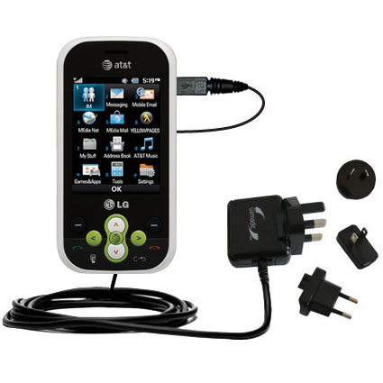 International Wall Charger compatible with the LG GT365