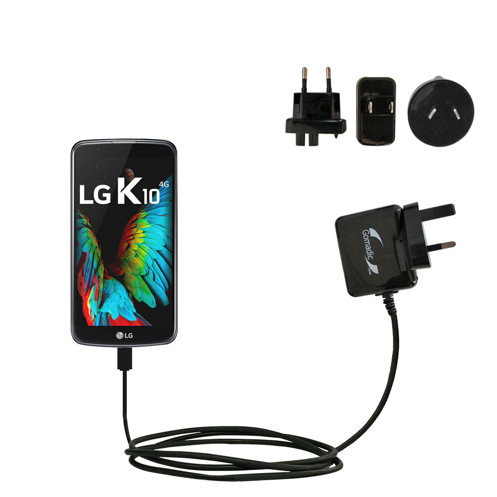 International Wall Charger compatible with the LG K8 / K10