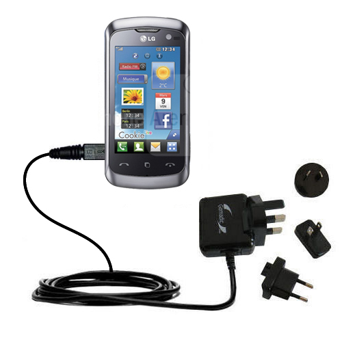 International Wall Charger compatible with the LG KM570