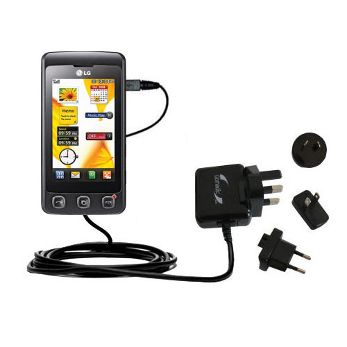 International Wall Charger compatible with the LG KP500