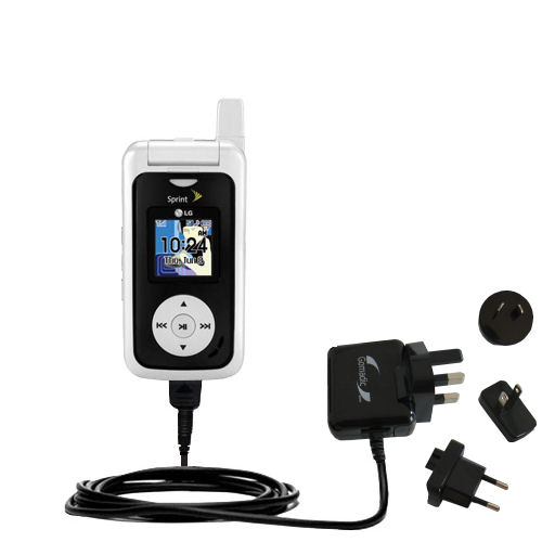 International Wall Charger compatible with the LG LX550 LX-550