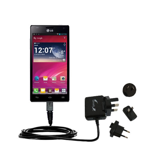International Wall Charger compatible with the LG Optimus 4X HD