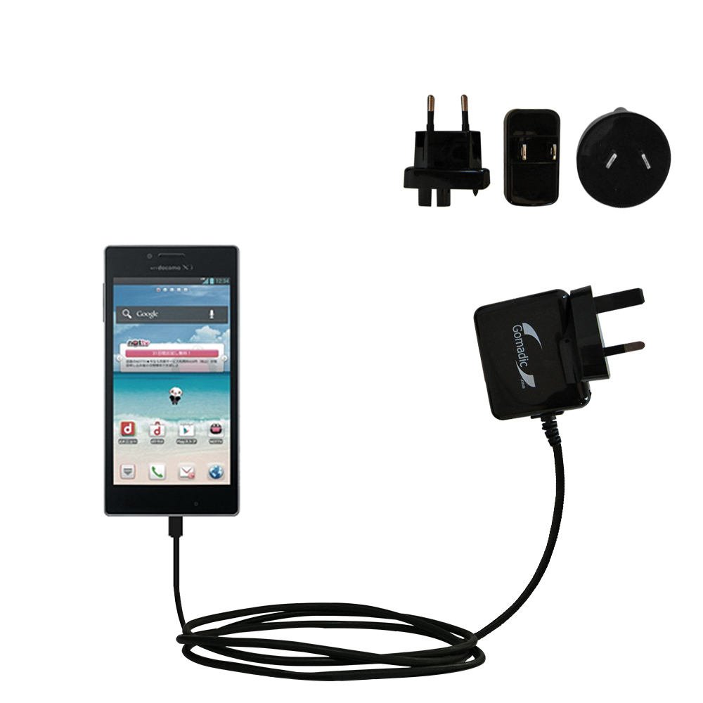 International Wall Charger compatible with the LG Optimus GJ