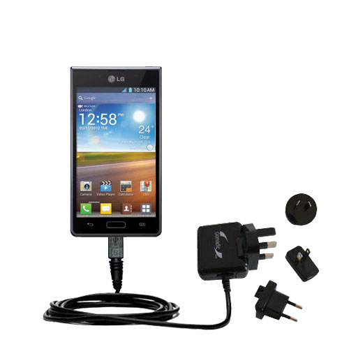 International Wall Charger compatible with the LG Optimus L7