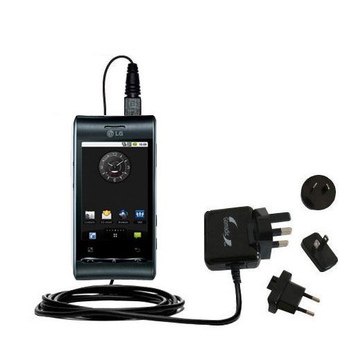 International Wall Charger compatible with the LG Optimus S