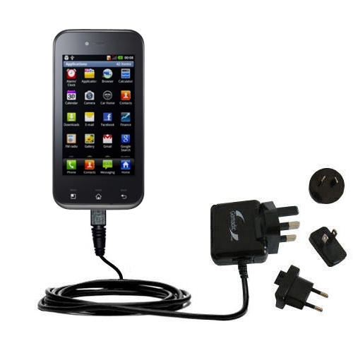 International Wall Charger compatible with the LG Optimus Sol