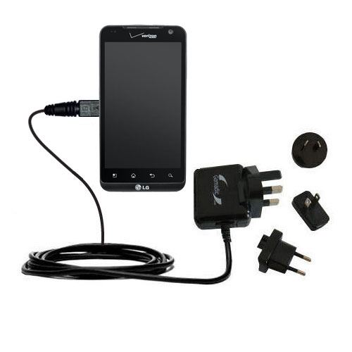 International Wall Charger compatible with the LG Revolution