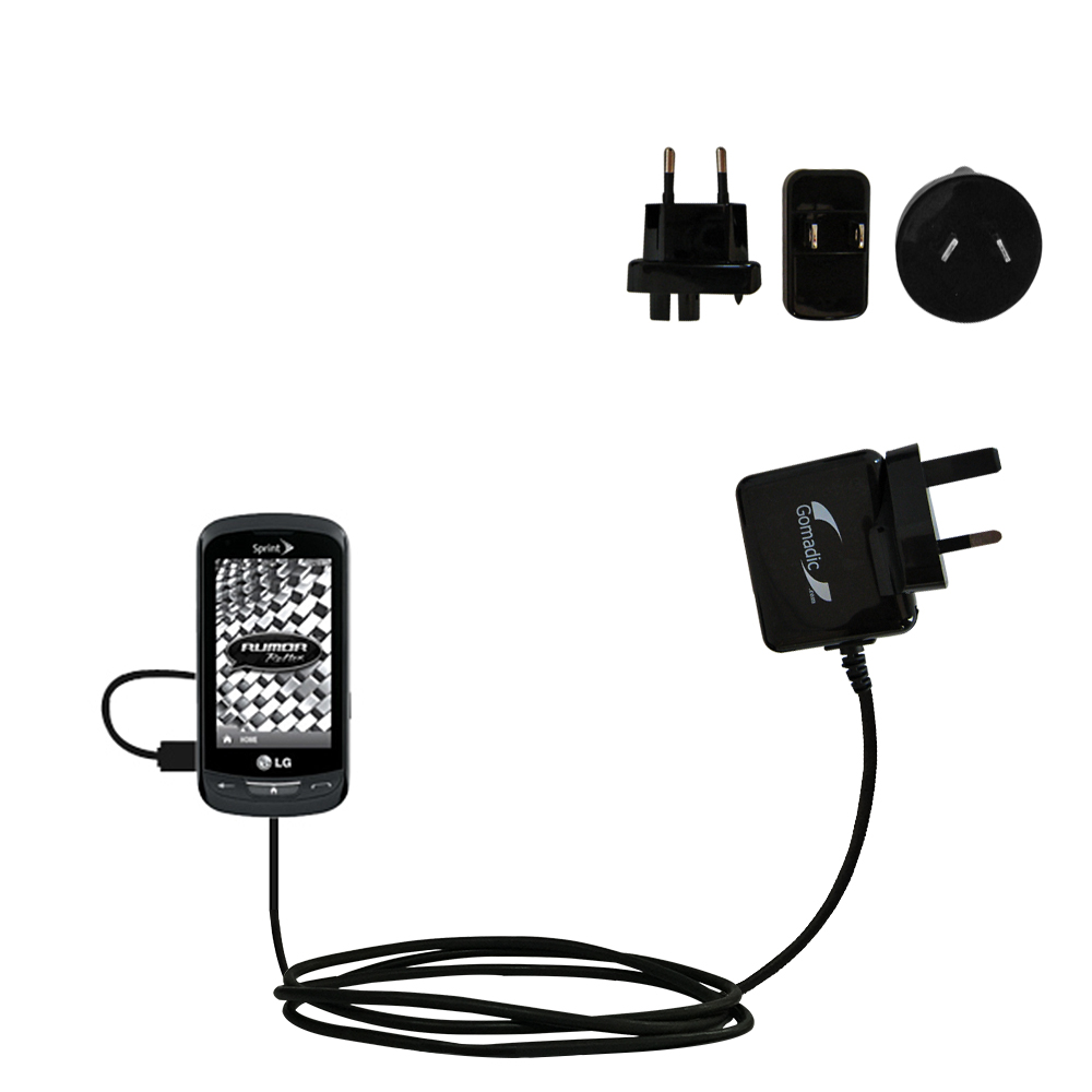 International Wall Charger compatible with the LG Rumor Reflex