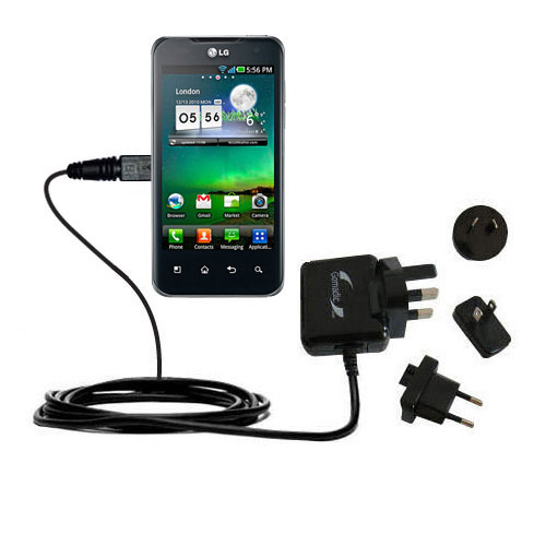 International Wall Charger compatible with the LG Tegra 2