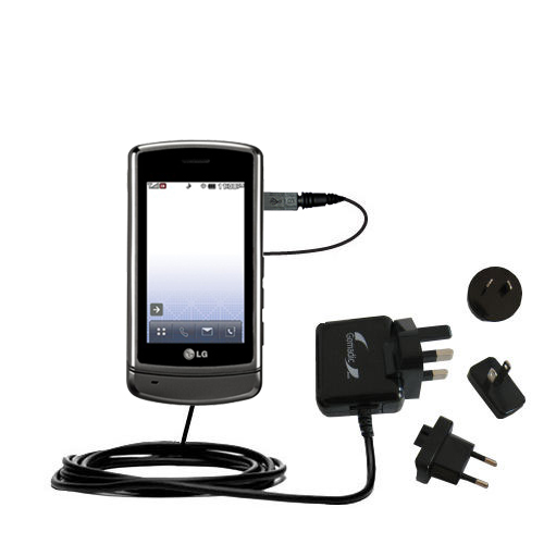 International Wall Charger compatible with the LG UX830 UX840