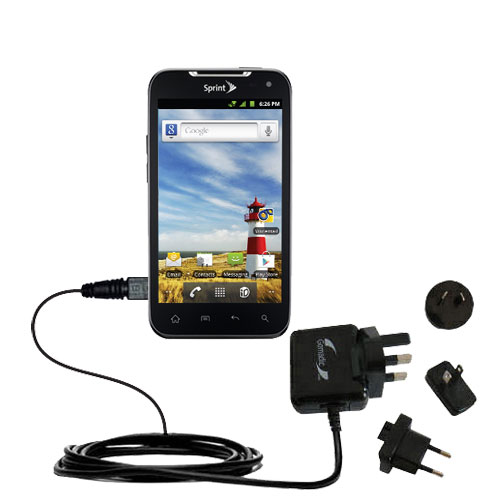International Wall Charger compatible with the LG Viper 4G / LS840