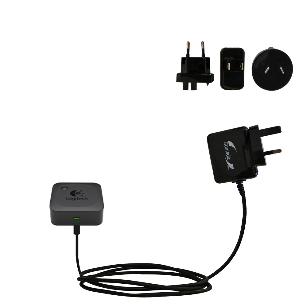 International Wall Charger compatible with the Logitech Wireless Speaker Adapter
