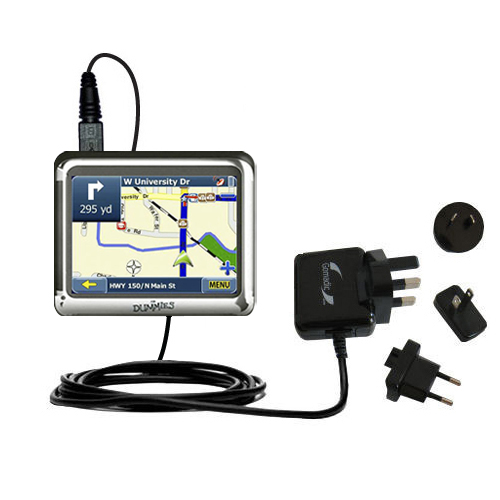 International Wall Charger compatible with the Maylong FD-350 GPS For Dummies