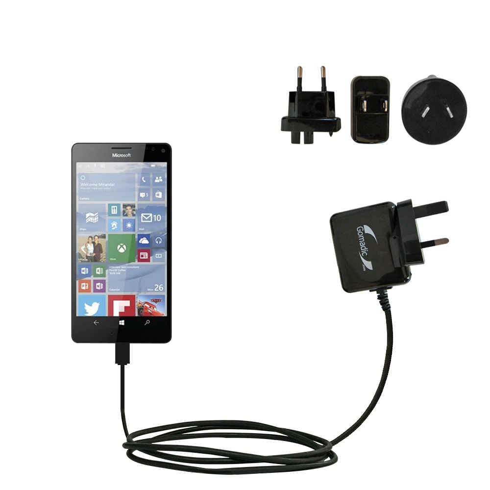 International Wall Charger compatible with the Microsoft Lumia 950 XL