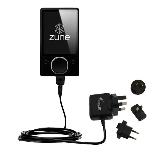 International Wall Charger compatible with the Microsoft Zune 80GB 2nd Gen