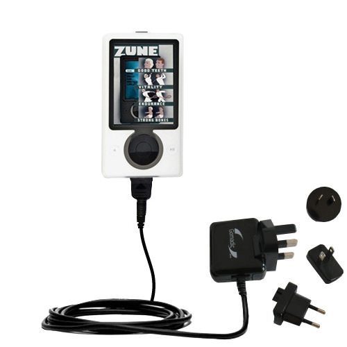 International Wall Charger compatible with the Microsoft Zune Gen2