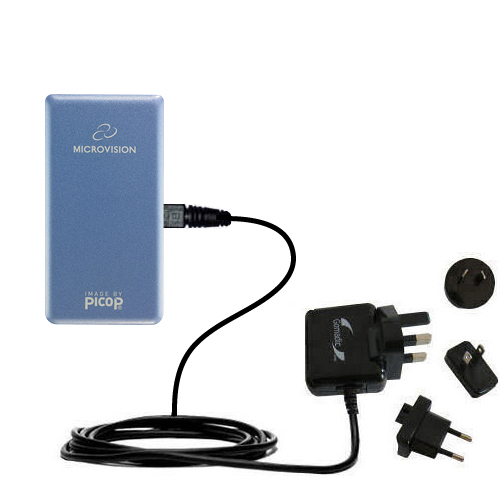International Wall Charger compatible with the Microvision ShowWX Laser Pico