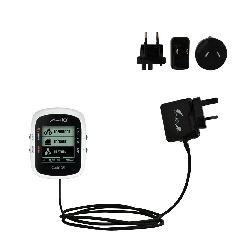 International Wall Charger compatible with the Mio Cyclo 105 / H HC