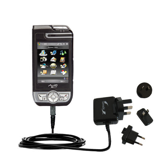 International Wall Charger compatible with the Mio A700