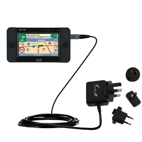 International Wall Charger compatible with the Mio C810