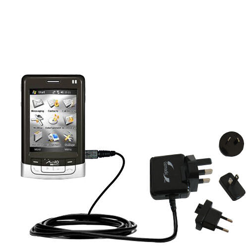 International Wall Charger compatible with the Mio DigiWalker A501