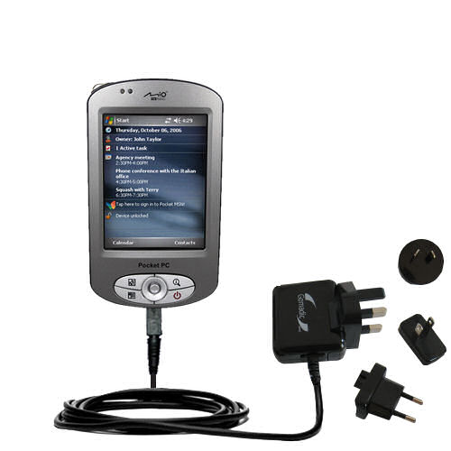 International Wall Charger compatible with the Mio P350