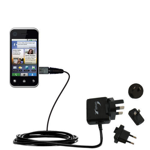 International Wall Charger compatible with the Motorola Backflip