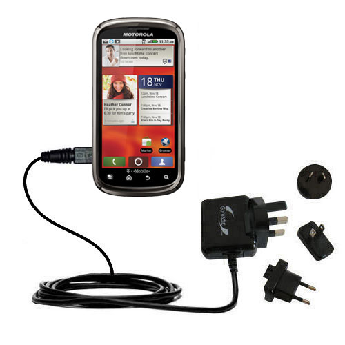 International Wall Charger compatible with the Motorola CLIQ 2