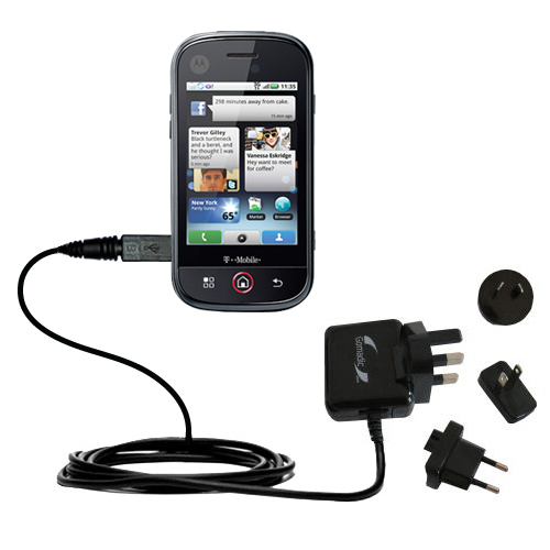 International Wall Charger compatible with the Motorola CLIQ