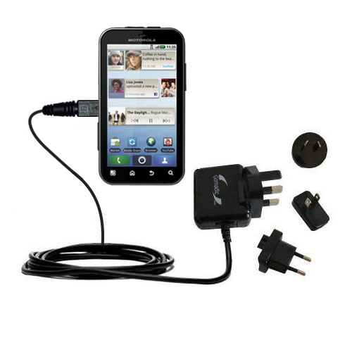 International Wall Charger compatible with the Motorola DEFY