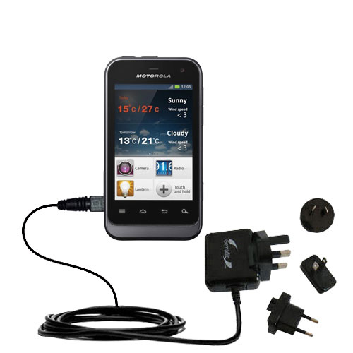 International Wall Charger compatible with the Motorola DEFY Mini / XT320