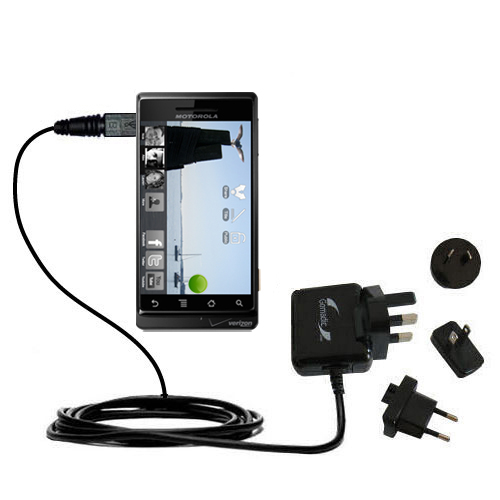 International Wall Charger compatible with the Motorola Droid 2 A955