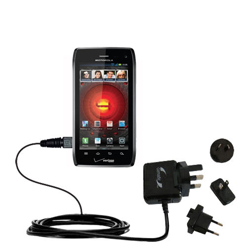 International Wall Charger compatible with the Motorola DROID 4 / XT894