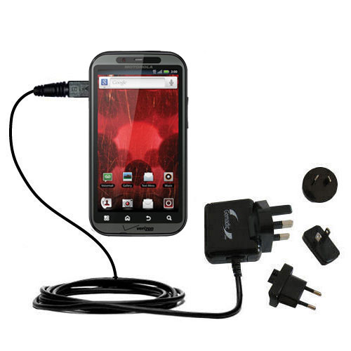International Wall Charger compatible with the Motorola DROID Bionic