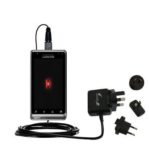 International Wall Charger compatible with the Motorola Droid Pro