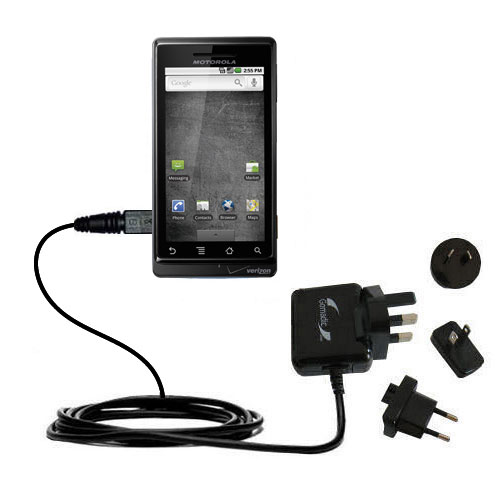 International Wall Charger compatible with the Motorola Droid Shadow
