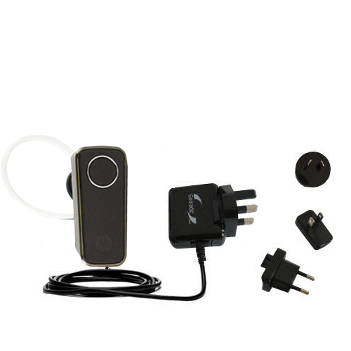 International Wall Charger compatible with the Motorola H681 Cradle