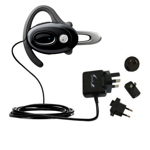 International Wall Charger compatible with the Motorola H720 Headset