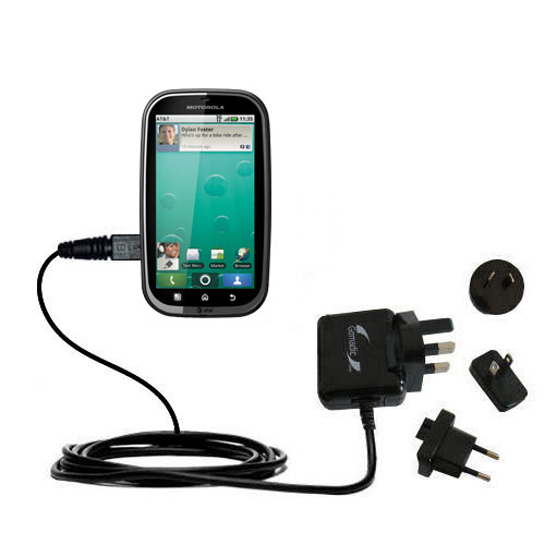 International Wall Charger compatible with the Motorola Kobe