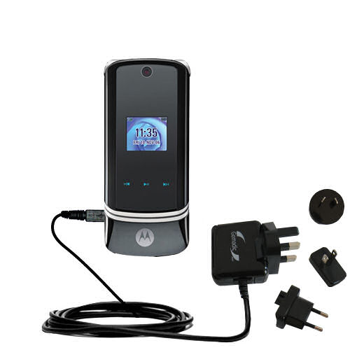 International Wall Charger compatible with the Motorola KRZR K1m