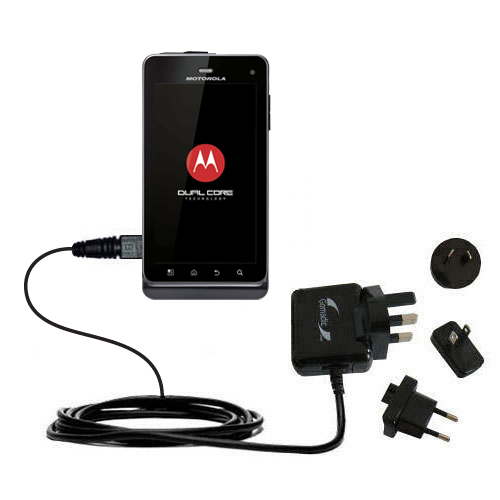 International Wall Charger compatible with the Motorola MILESTONE 3