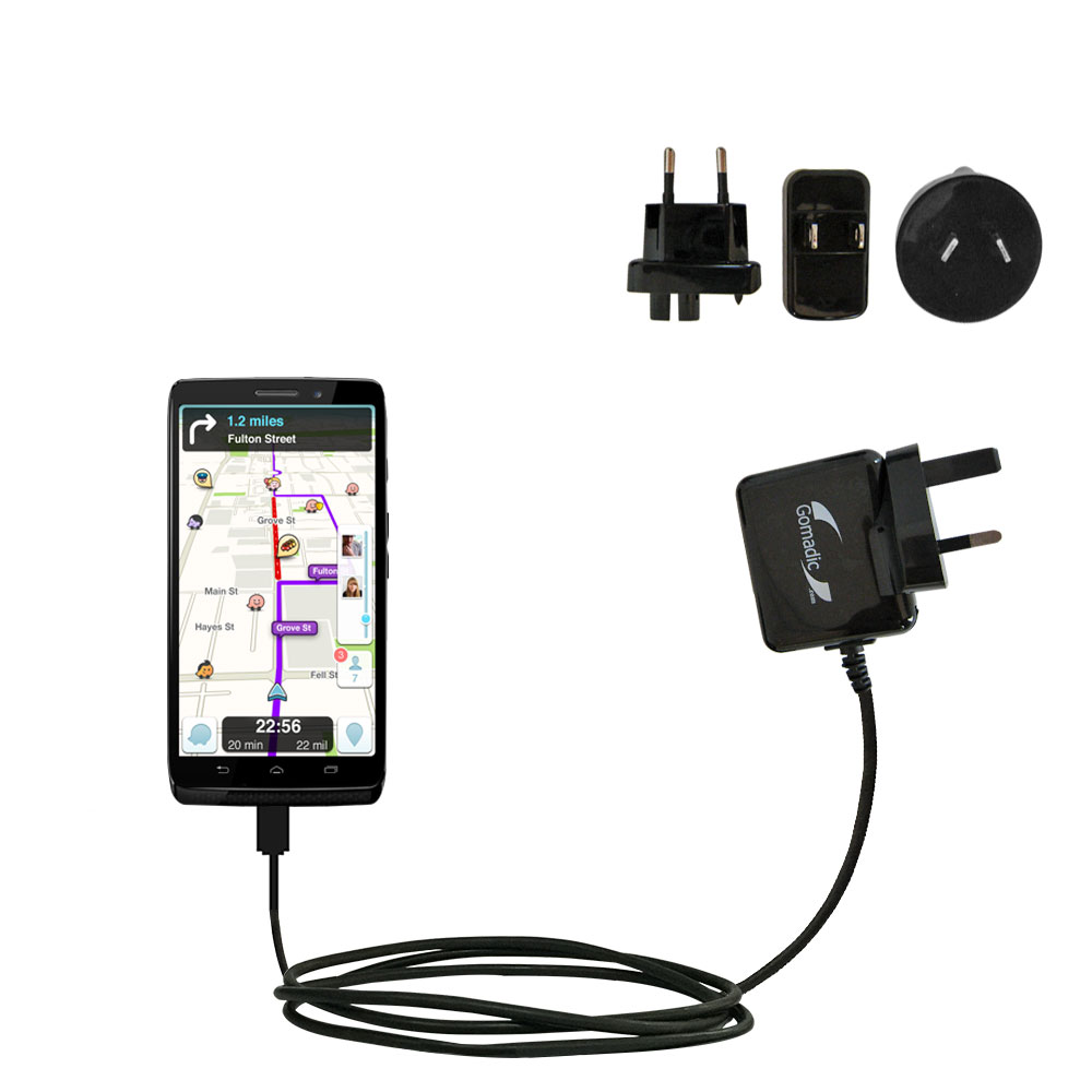 International Wall Charger compatible with the Motorola Moto Maxx