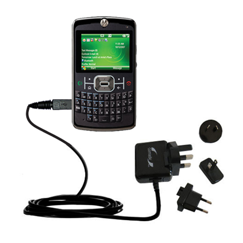 International Wall Charger compatible with the Motorola MOTO Q 9c