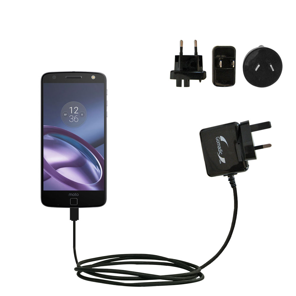 International Wall Charger compatible with the Motorola Moto Z Force