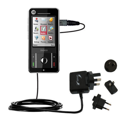 International Wall Charger compatible with the Motorola Moto ZN300