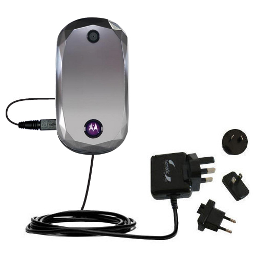 International Wall Charger compatible with the Motorola MOTOJEWEL