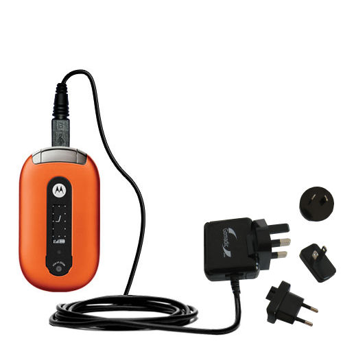 International Wall Charger compatible with the Motorola PEBL U6