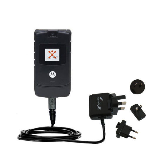 International Wall Charger compatible with the Motorola RAZR V3